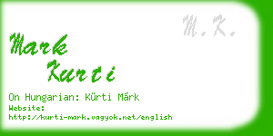 mark kurti business card