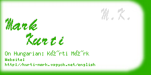 mark kurti business card